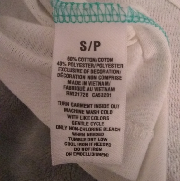 💕3/25💕White & Aqua Aeropostale Cali Tee - Picture 6 of 9